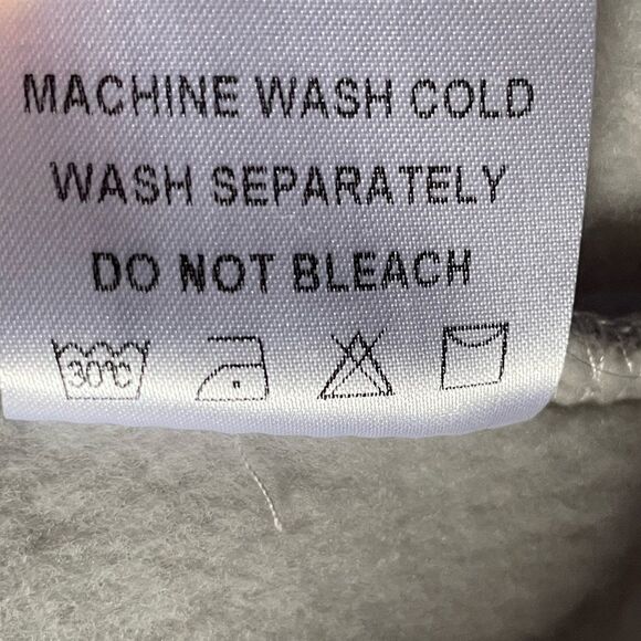 Night or Day Light Grey Pullover Chunky Fleece Lined Hoodie (Size: XL) - Picture 9 of 16